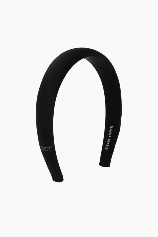 SATIN PADDED HEADBAND - ONYX sold by SETactive