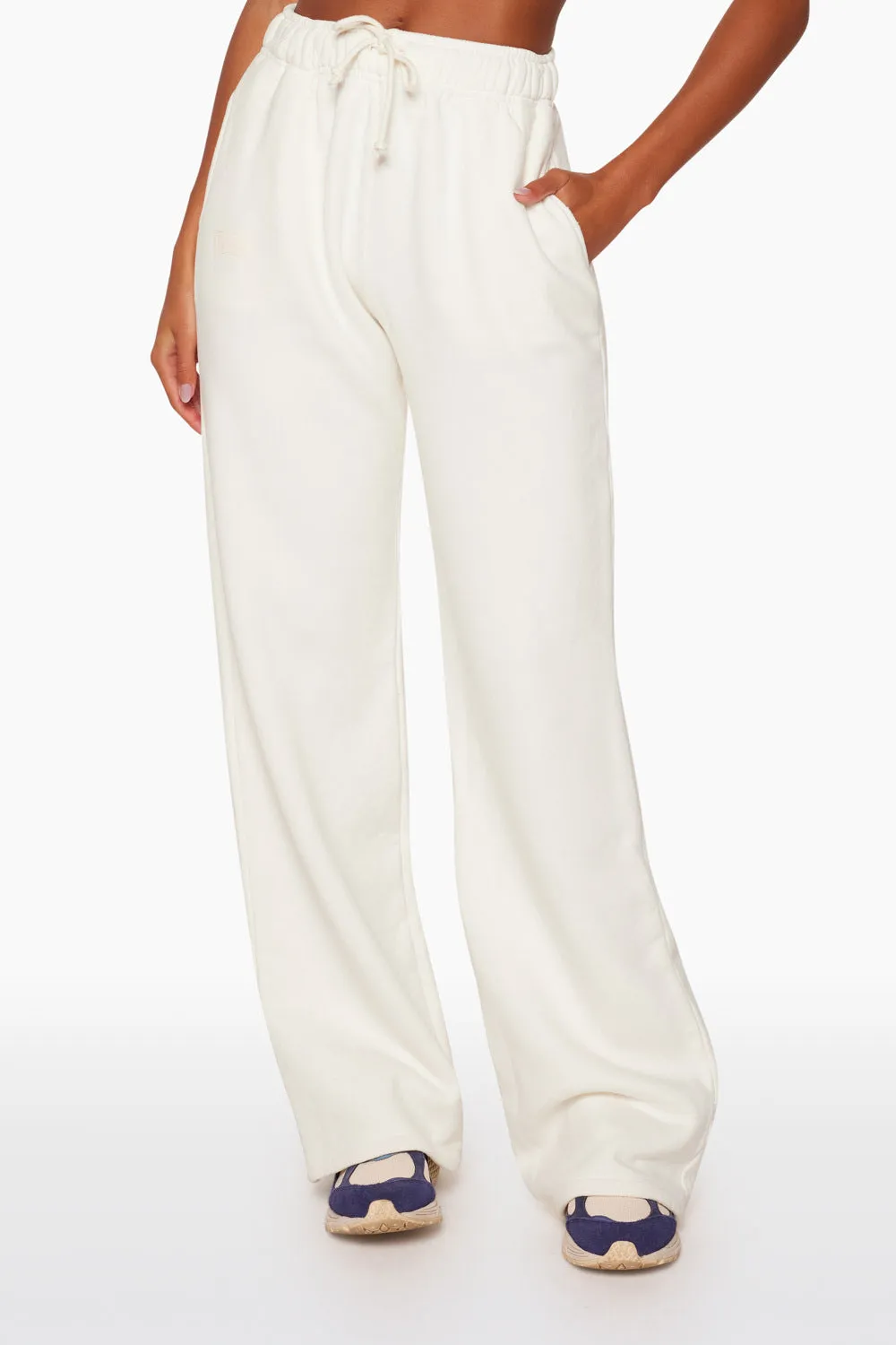 WIDE LEG SWEATPANTS - BLANC sold by SETactive