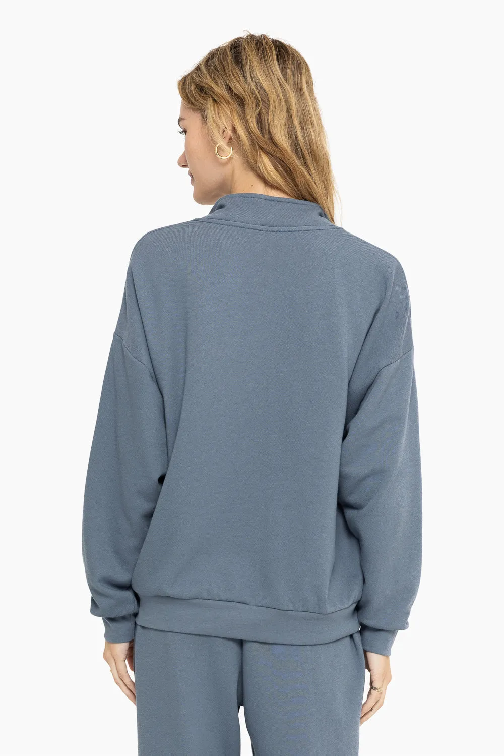 LIGHTWEIGHT SWEATS QUARTER ZIP - MINERAL sold by SETactive product image thumbnail 5
