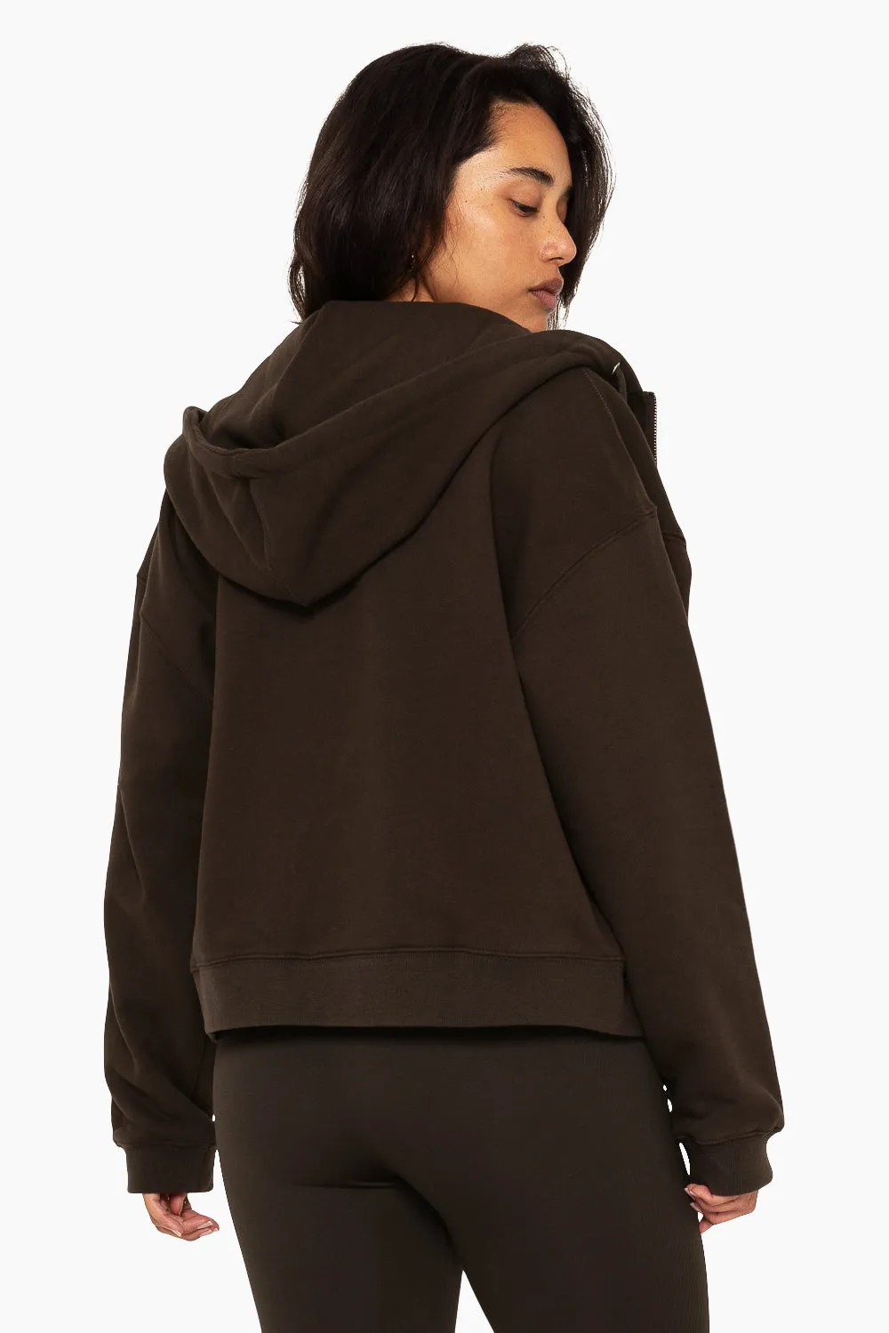 HEAVYWEIGHT SWEATS ZIP HOODIE - ESPRESSO sold by SETactive product image thumbnail 5