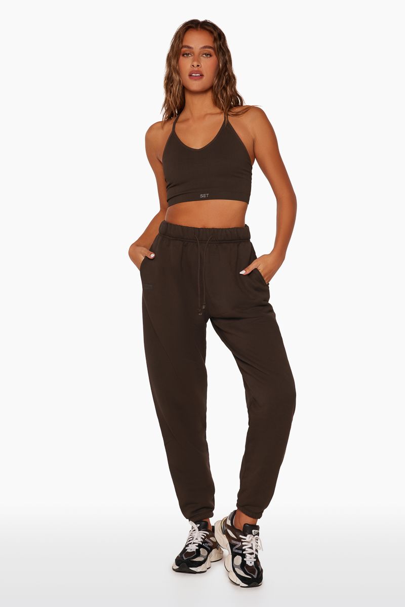 DRAWSTRING SWEATPANTS - ESPRESSO sold by SETactive product image thumbnail 2