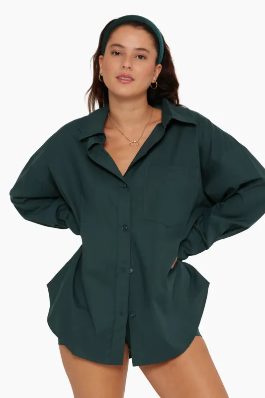 COTTON POPLIN DAILY BUTTON DOWN - IVY sold by SETactive