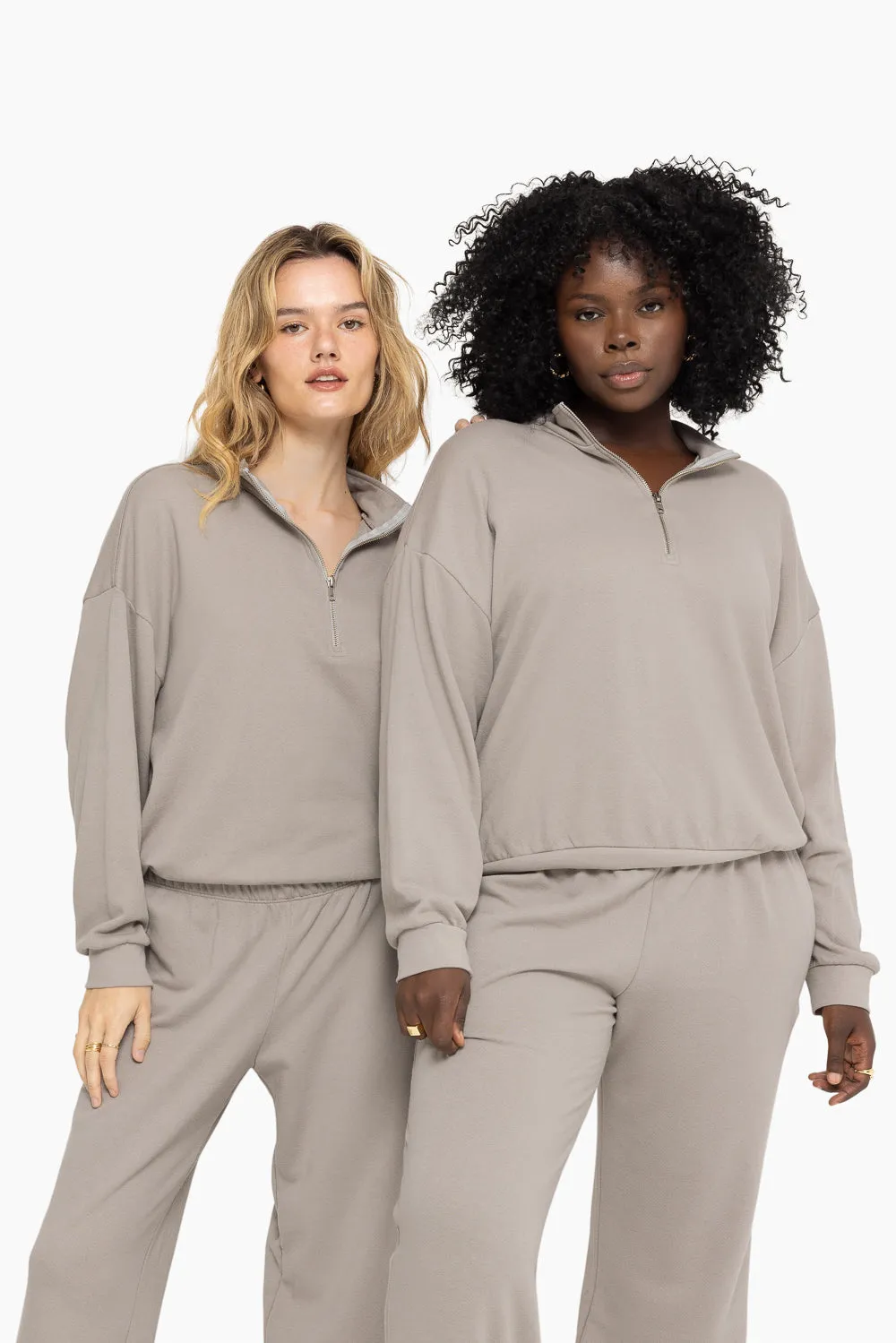 LIGHTWEIGHT SWEATS QUARTER ZIP - BREEZE sold by SETactive product image thumbnail 3