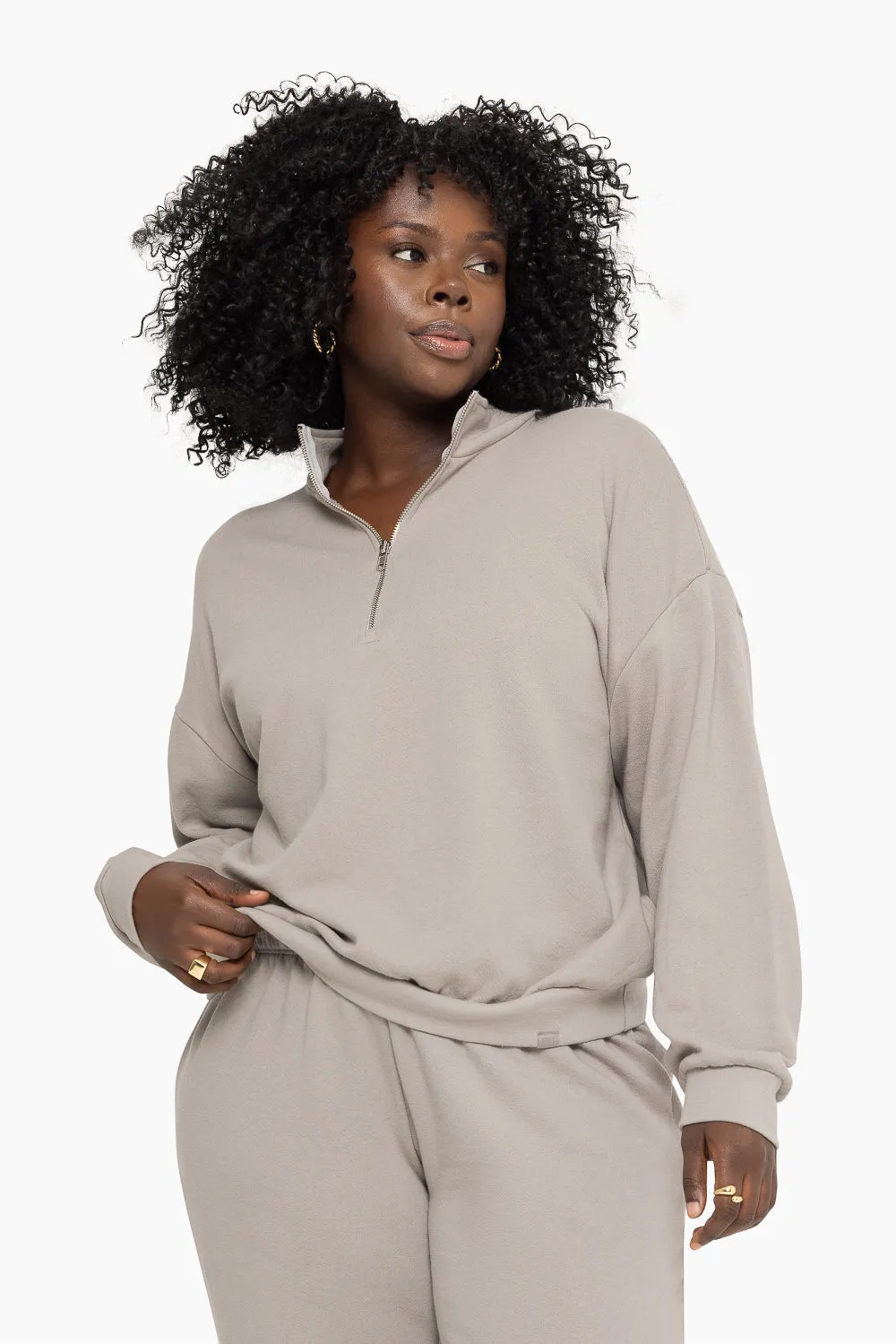 LIGHTWEIGHT SWEATS QUARTER ZIP - BREEZE sold by SETactive