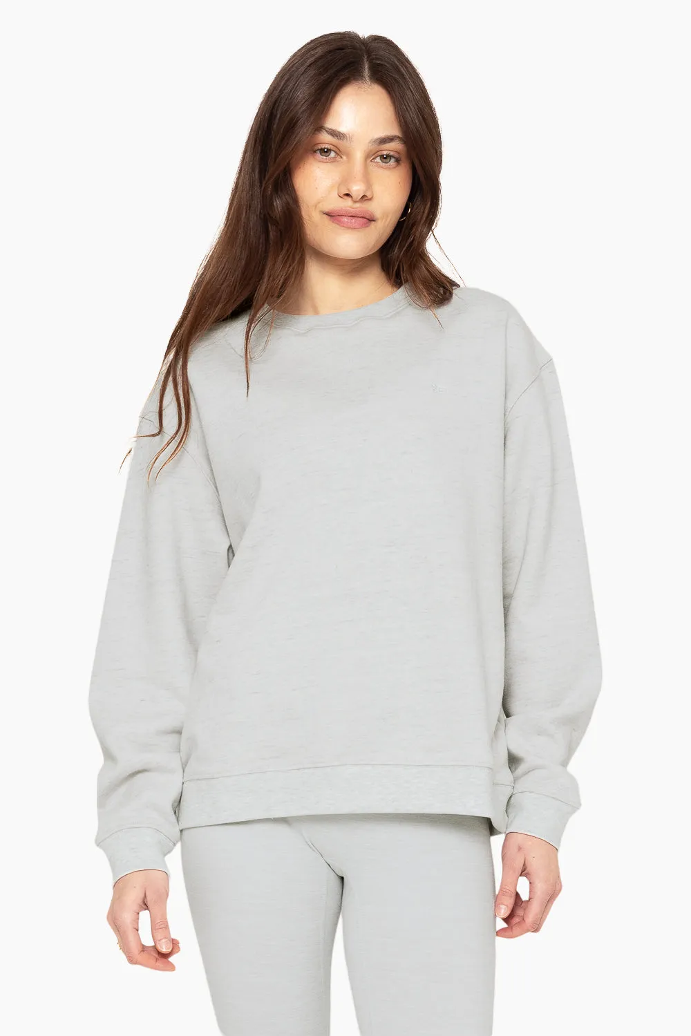 HEAVYWEIGHT SWEATS CREWNECK - HEATHER GREY sold by SETactive product image thumbnail 4