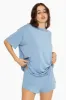 SLEEP JERSEY OVERSIZED BOYFRIEND SLEEP TEE - POWDER sold by SETactive