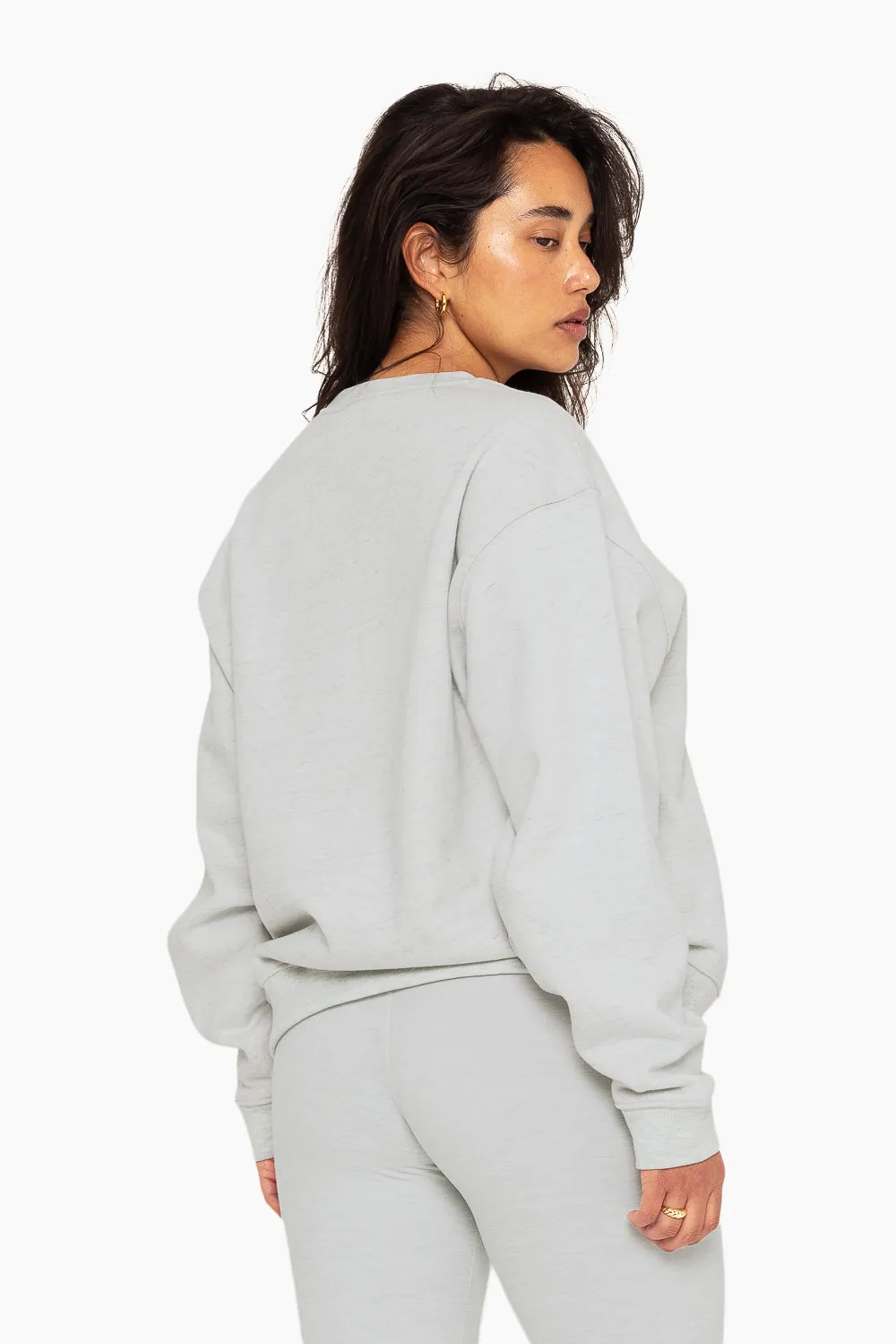 HEAVYWEIGHT SWEATS CREWNECK - HEATHER GREY sold by SETactive product image thumbnail 2