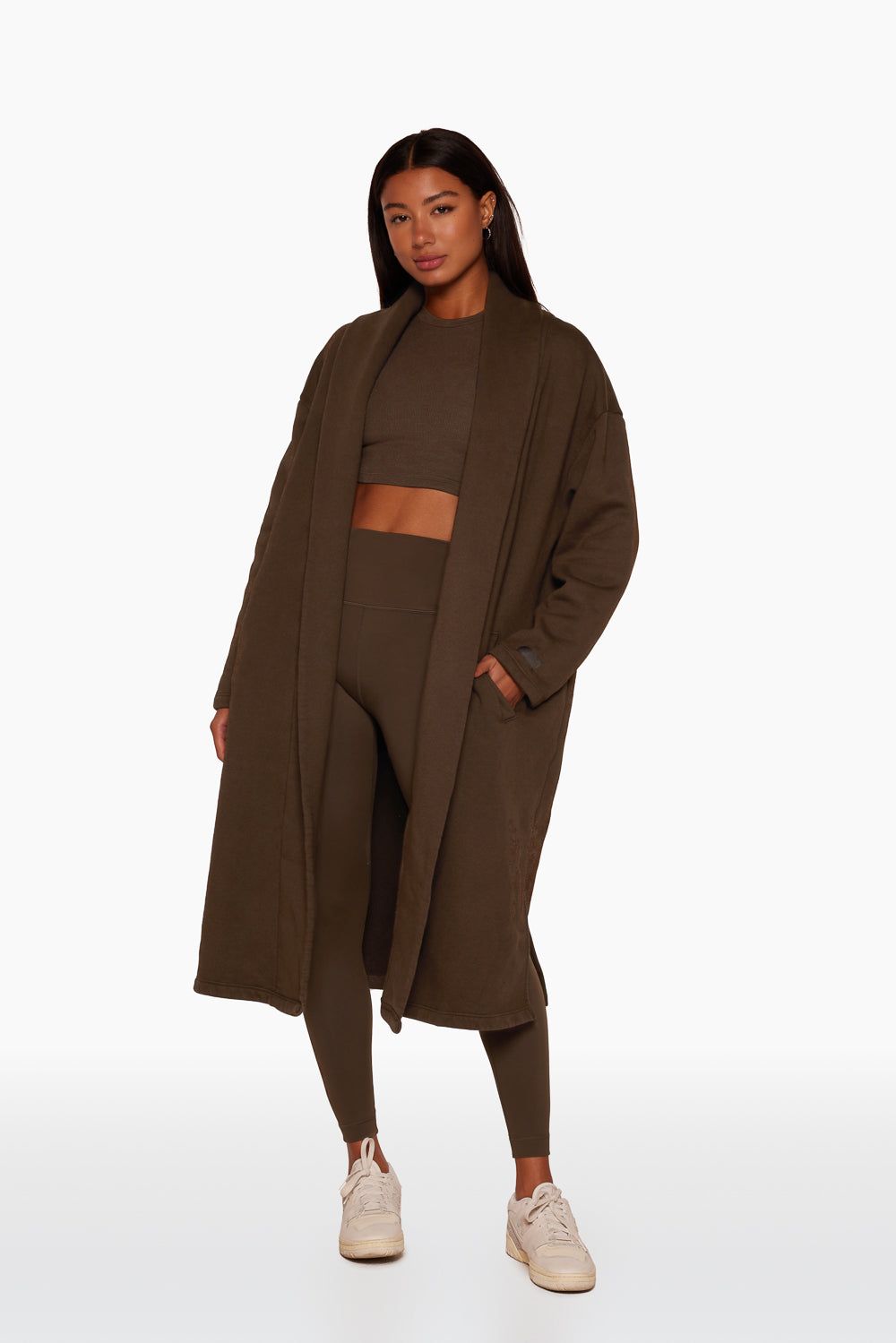LONGLINE SWEATS CARDIGAN - CAPPUCCINO sold by SETactive product image thumbnail 2
