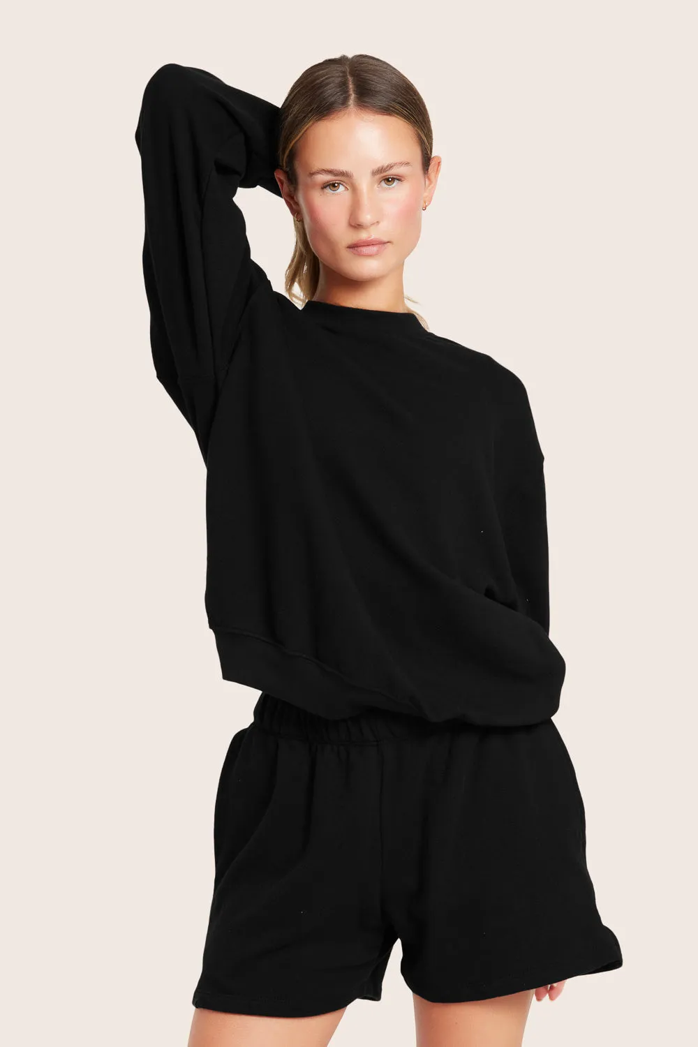 LIGHTWEIGHT SWEATS CLASSIC CREWNECK - ONYX sold by SETactive product image thumbnail 3