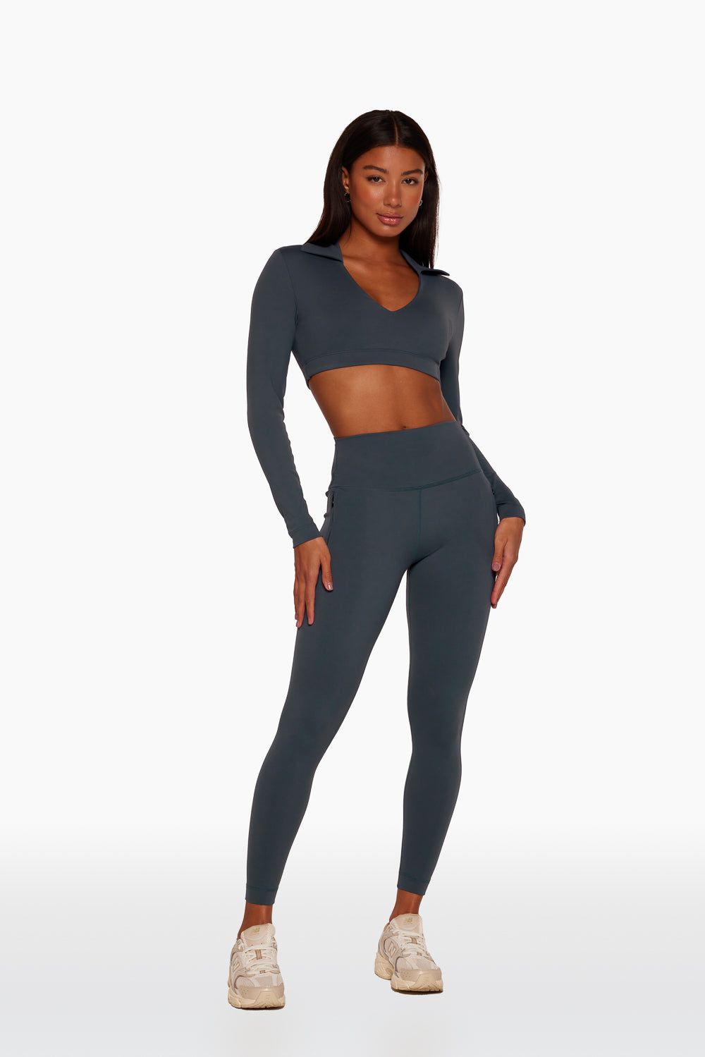 LUXFORM® ZIP POCKET LEGGINGS - INK sold by SETactive product image thumbnail 2