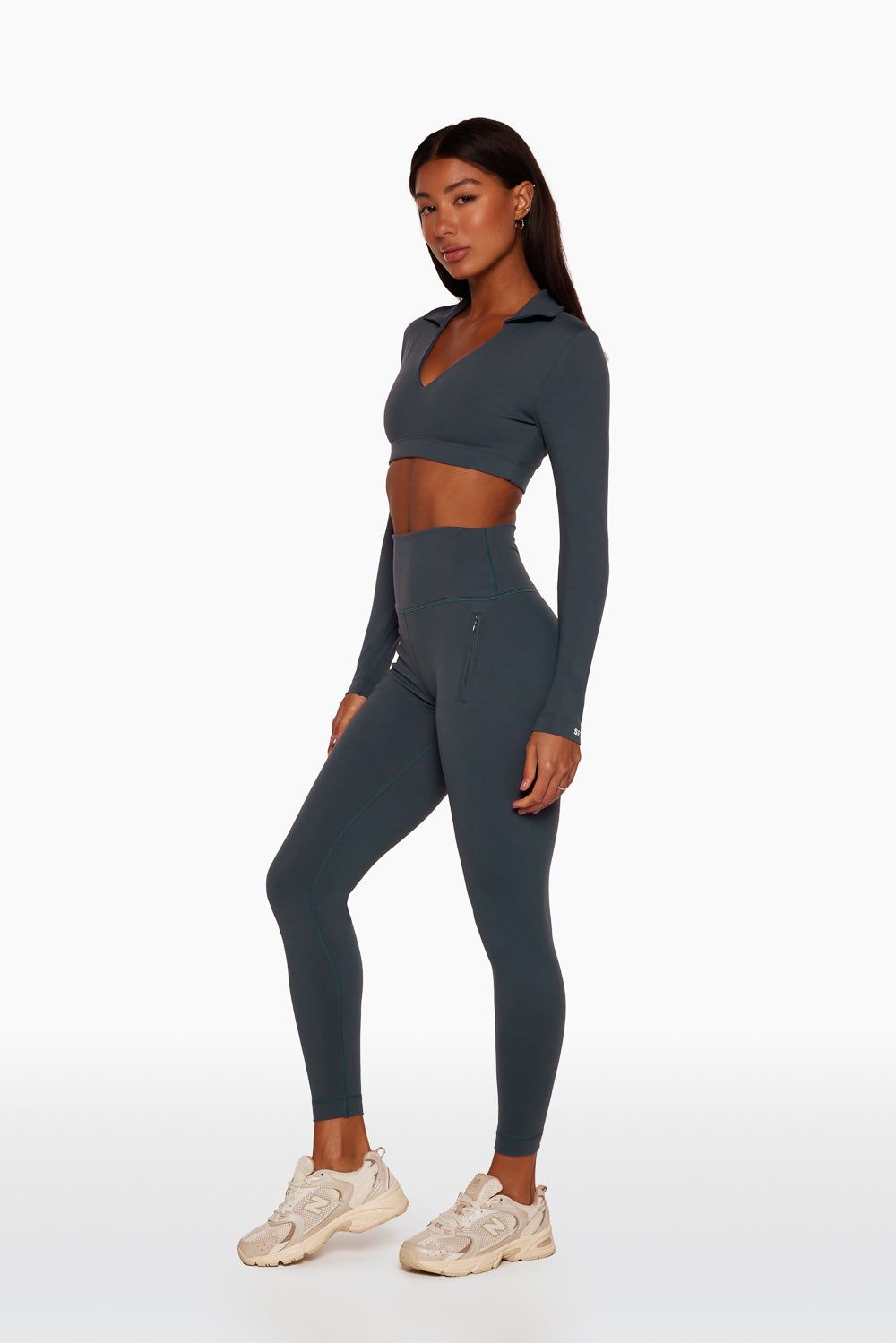 LUXFORM® ZIP POCKET LEGGINGS - INK sold by SETactive product image thumbnail 3