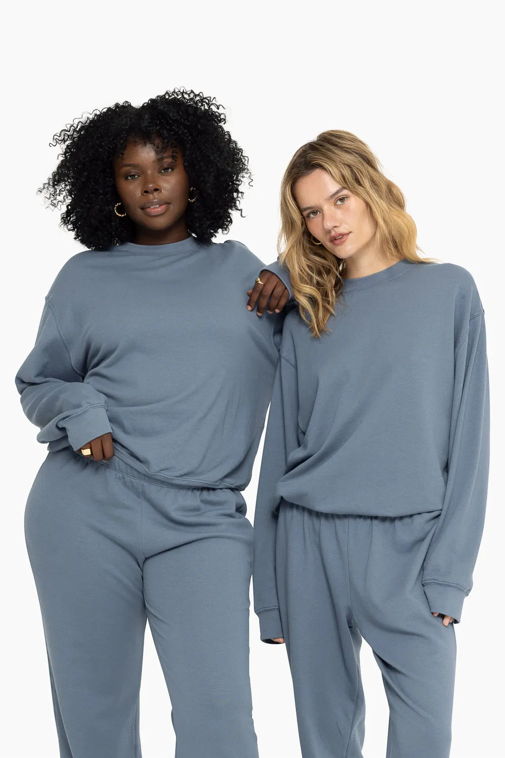 LIGHTWEIGHT SWEATS CLASSIC CREWNECK - MINERAL sold by SETactive product image thumbnail 3