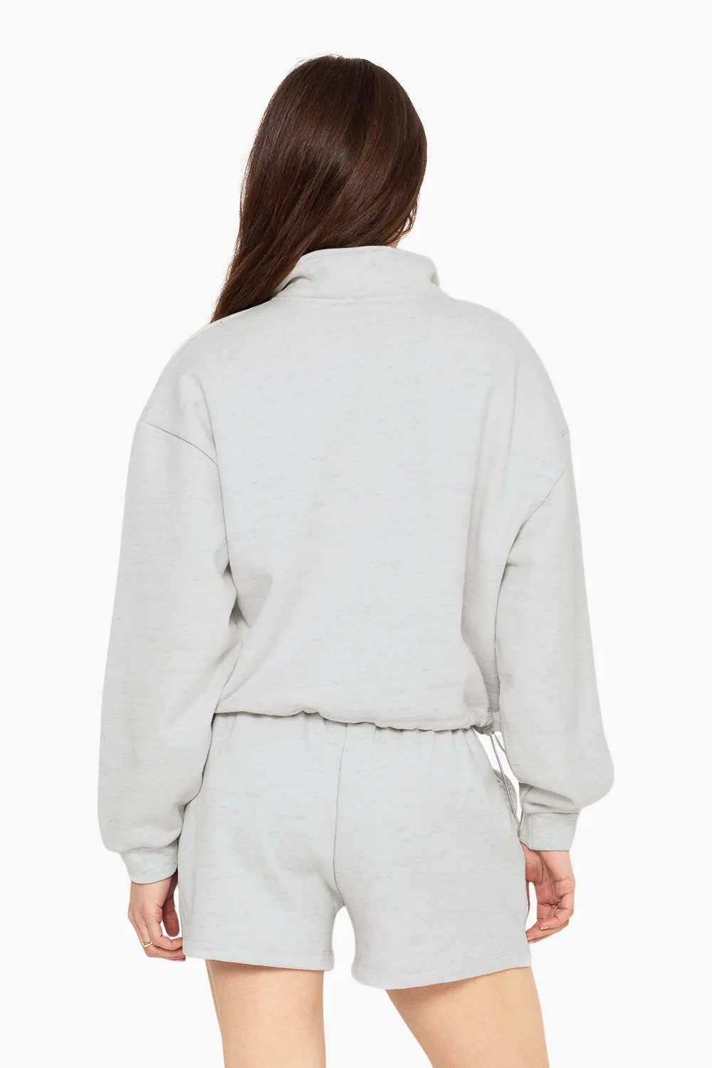 HEAVYWEIGHT SWEATS HALF ZIP - HEATHER GREY sold by SETactive product image thumbnail 5