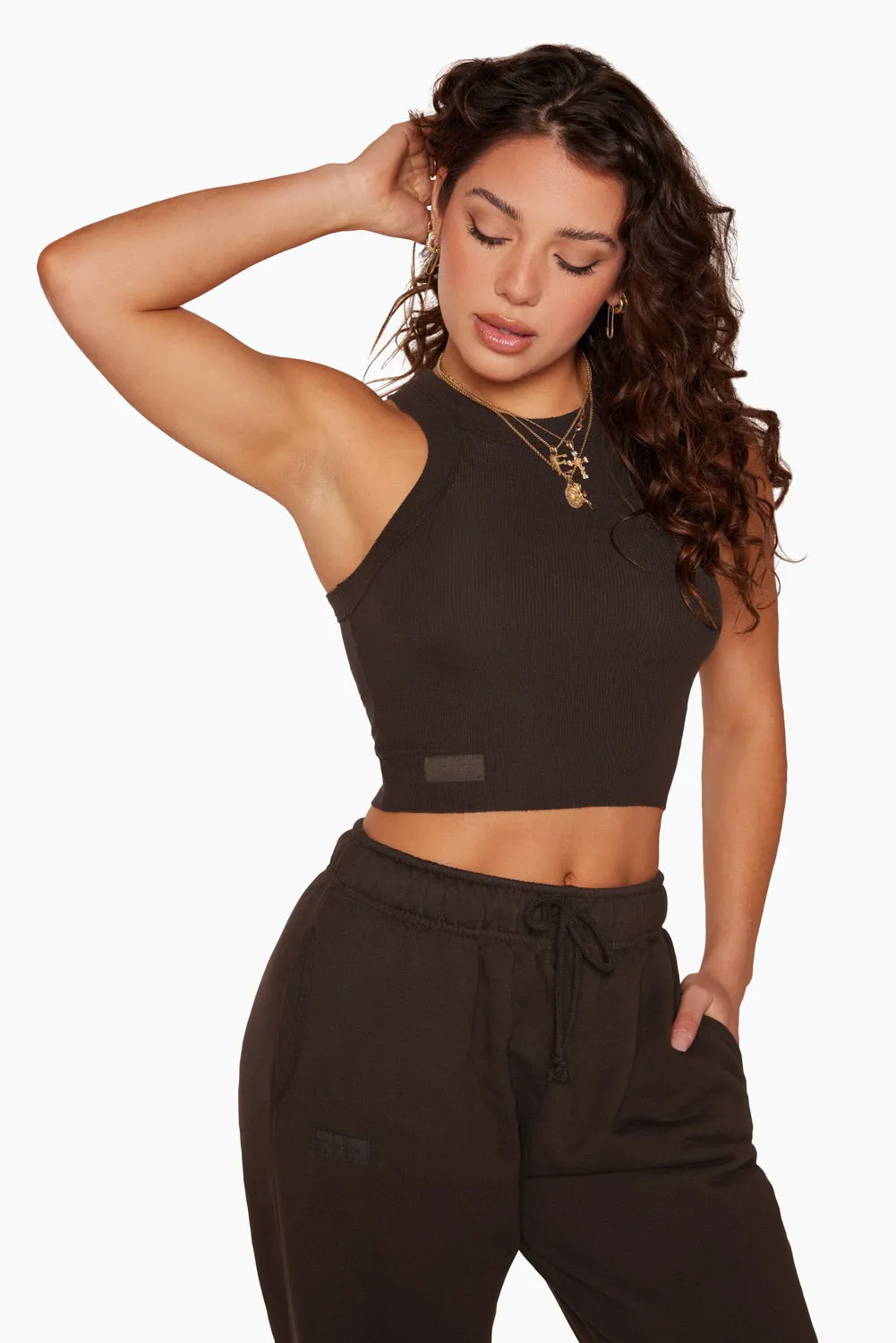 RACER TANK - ESPRESSO sold by SETactive product image thumbnail 2