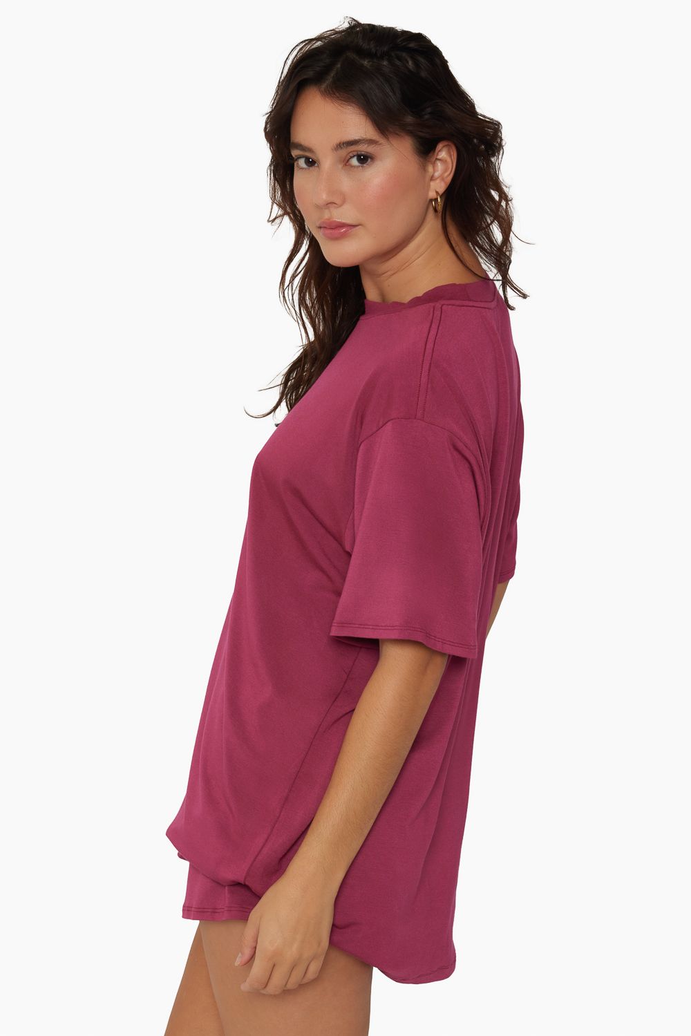SLEEP JERSEY OVERSIZED BOYFRIEND SLEEP TEE - ORCHID sold by SETactive product image thumbnail 2