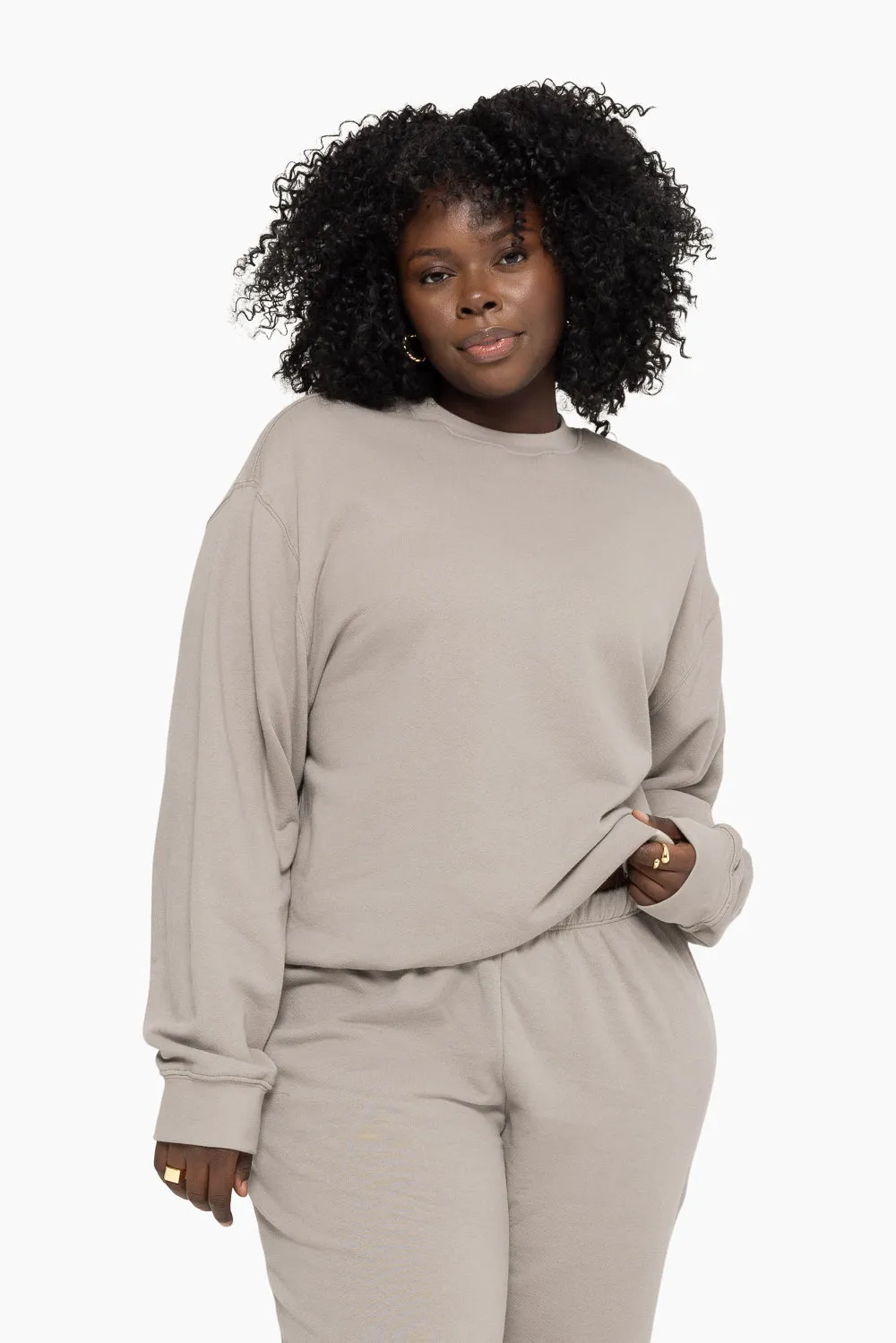 LIGHTWEIGHT SWEATS CLASSIC CREWNECK - BREEZE sold by SETactive product image thumbnail 4