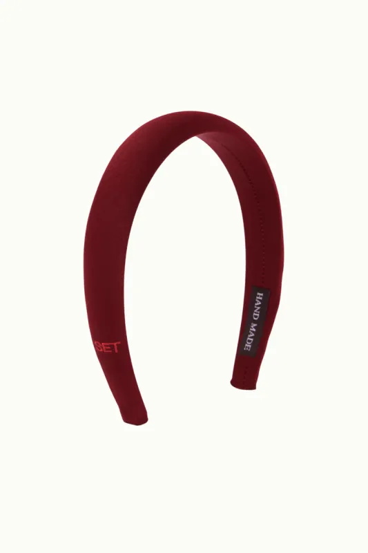 SATIN PADDED HEADBAND - SCARLET sold by SETactive