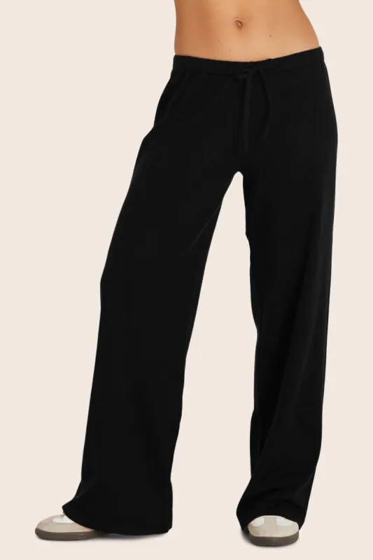 FLAT KNIT EVERYDAY PANTS - ONYX made by SETactive