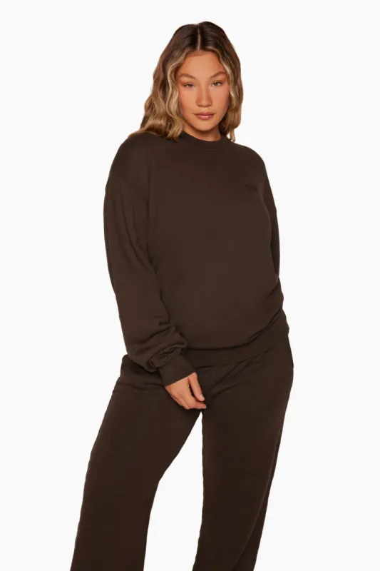 CREWNECK 1.0 - ESPRESSO sold by SETactive