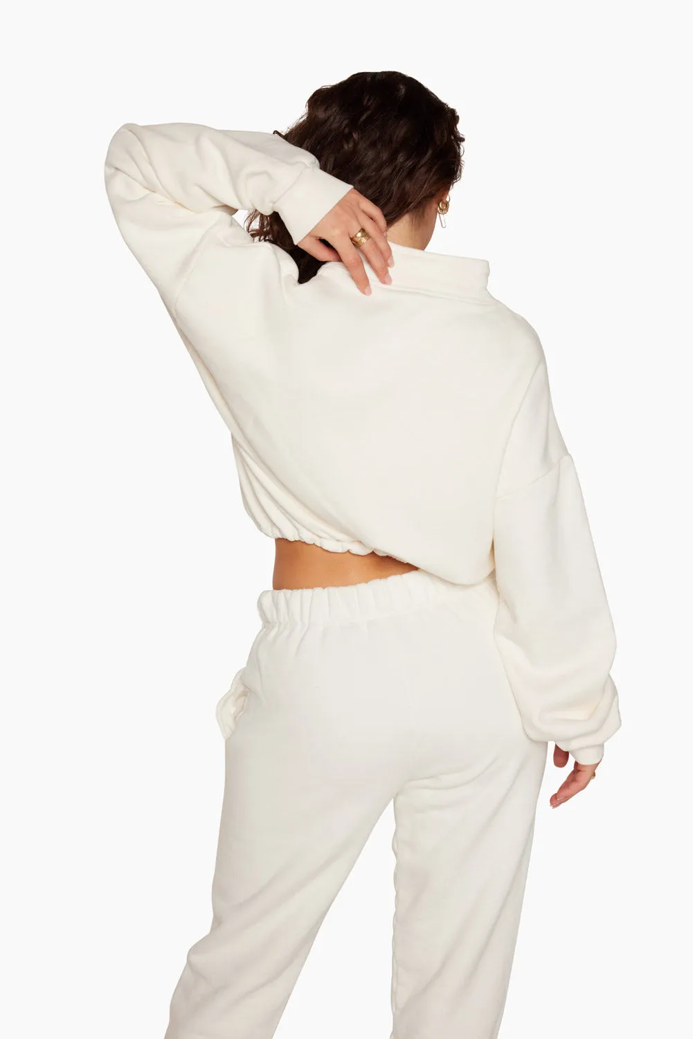 HALF ZIP 1.0 - BLANC sold by SETactive product image thumbnail 2