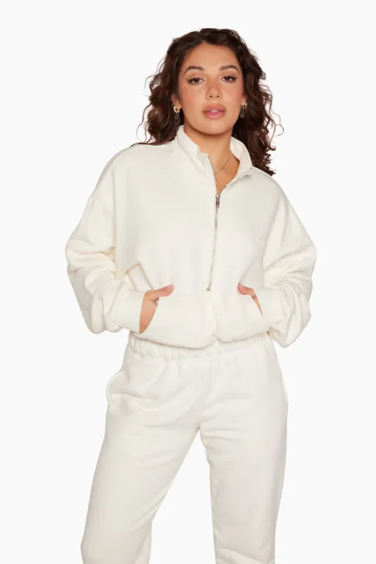HALF ZIP 1.0 - BLANC sold by SETactive