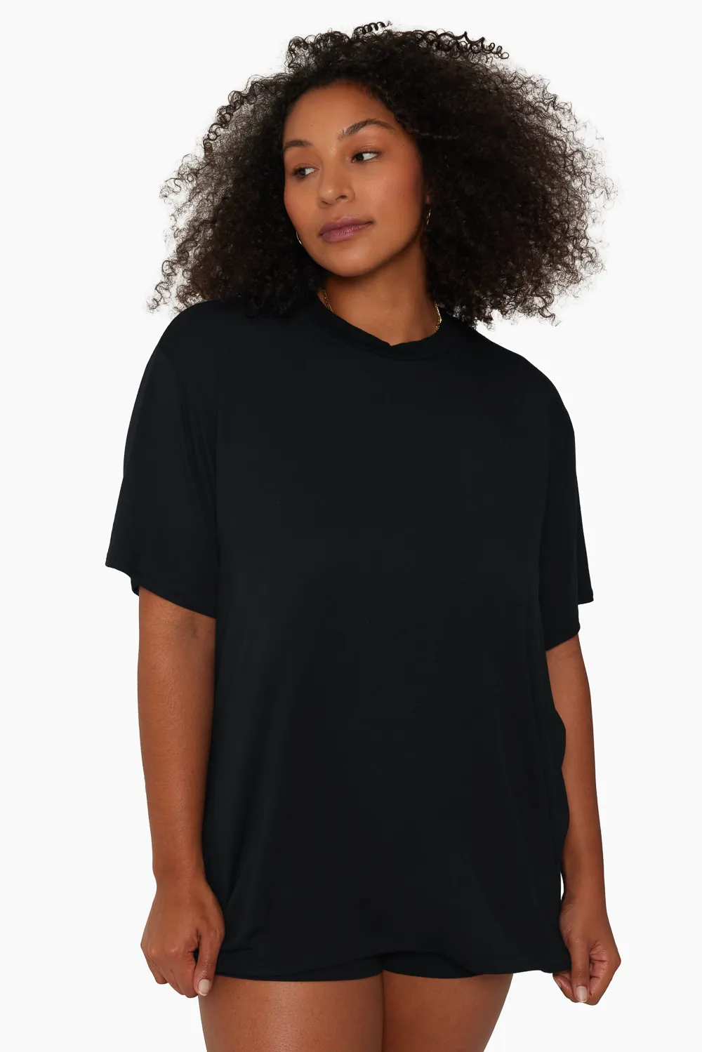SET SLEEP® OVERSIZED BOYFRIEND SLEEP TEE - ONYX sold by SETactive