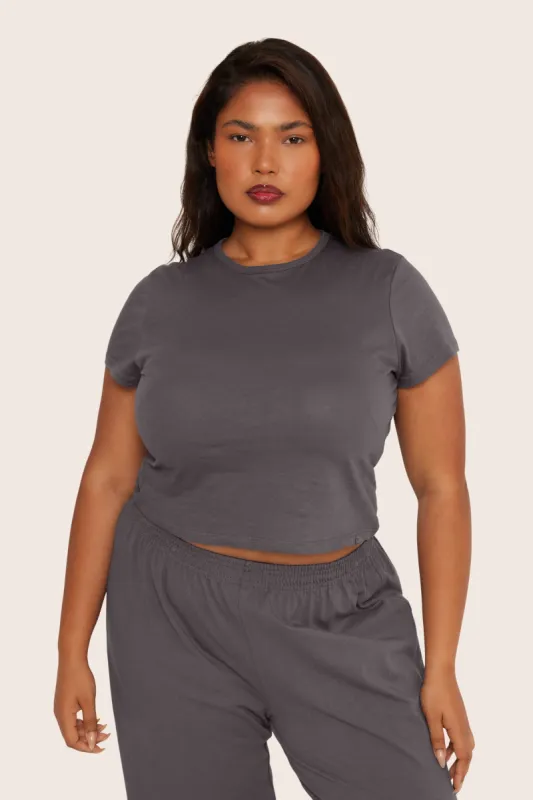 CLASSIC COTTON DAILY TEE - GRAPHITE sold by SETactive