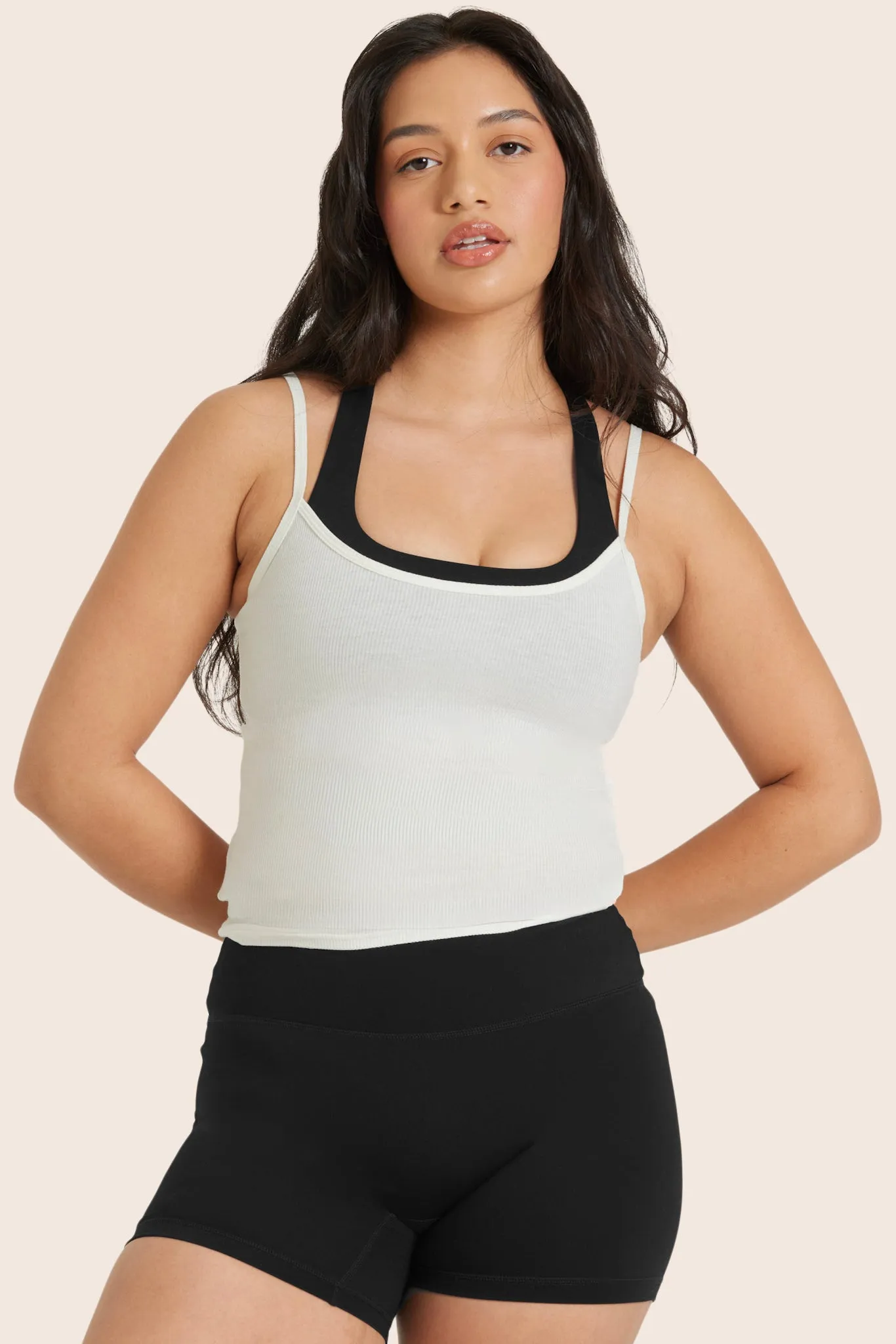 SPORTBODY® LAYERED CAMI BRA - ONYX sold by SETactive product image thumbnail 3