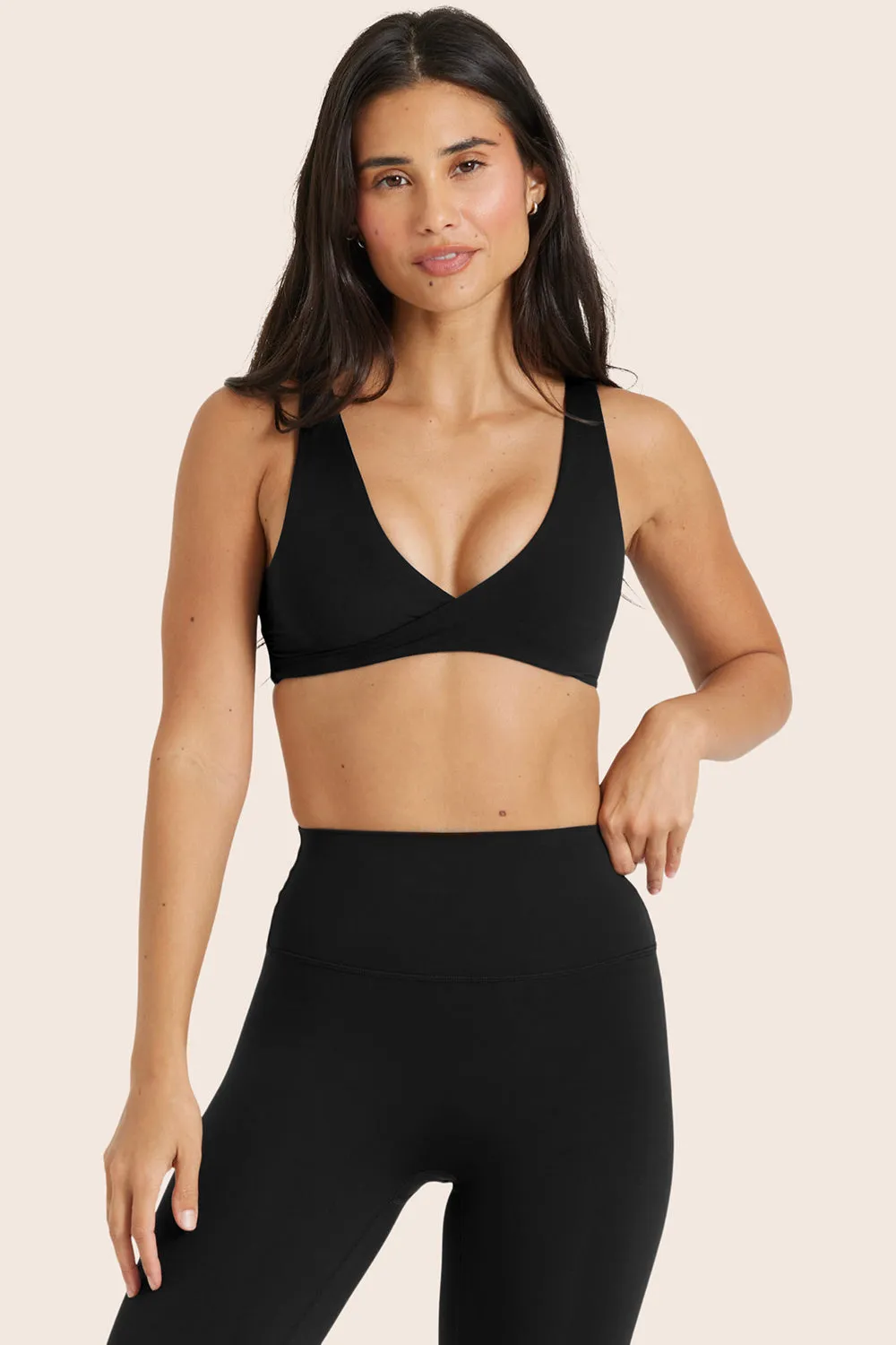 AIRLUXE™ BREATHE WRAP BRA - ONYX sold by SETactive