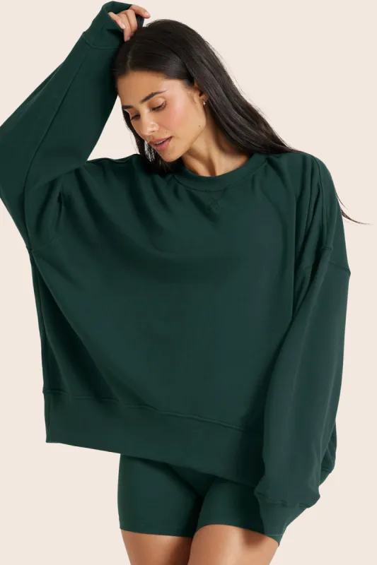 LIGHTWEIGHT SWEATS CLASSIC OLD SCHOOL CREWNECK - IVY sold by SETactive
