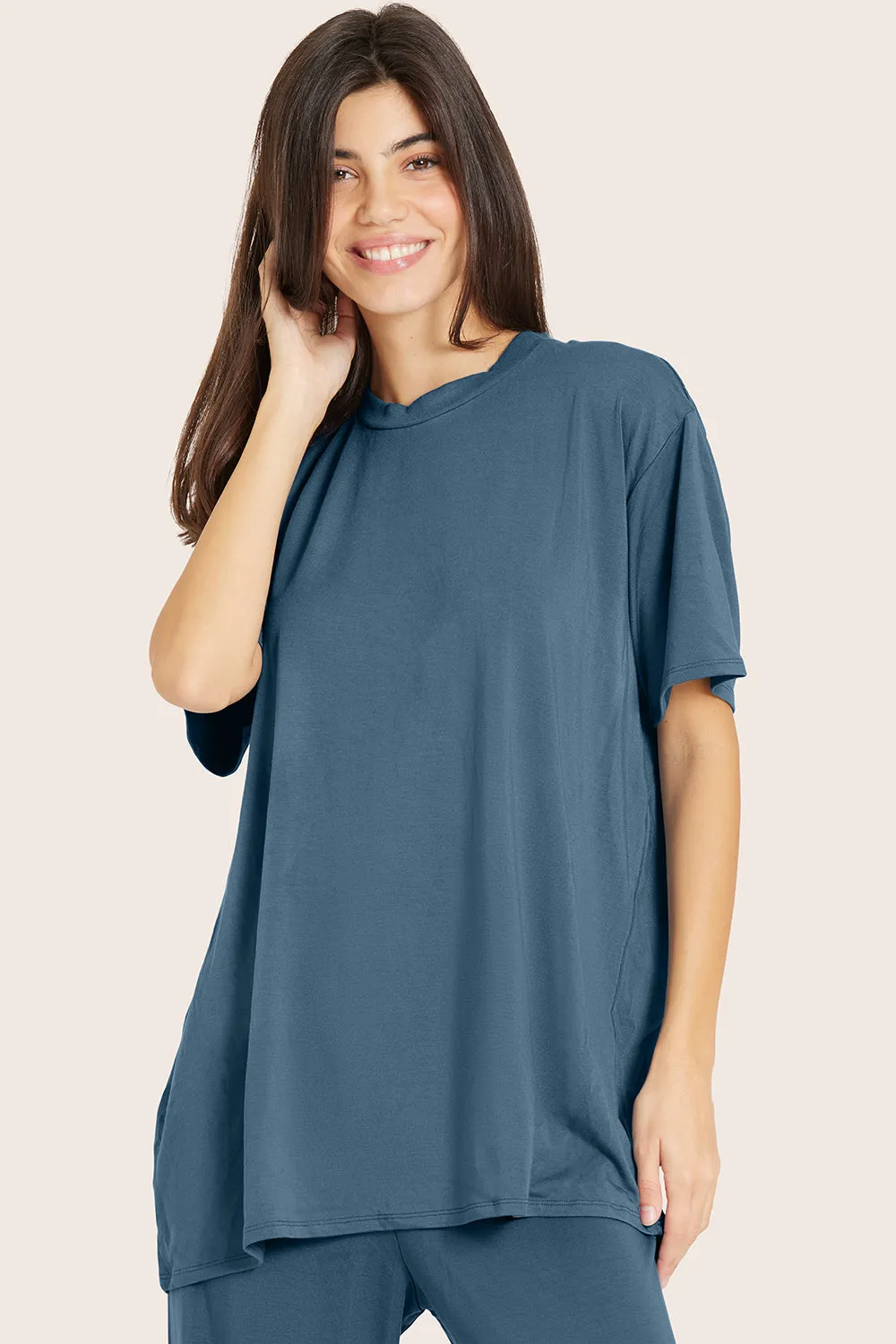 SLEEP JERSEY OVERSIZED BOYFRIEND SLEEP TEE - JAY sold by SETactive