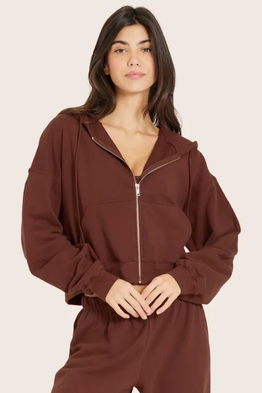 LIGHTWEIGHT SWEATS CLASSIC ZIP HOODIE - COLA sold by SETactive