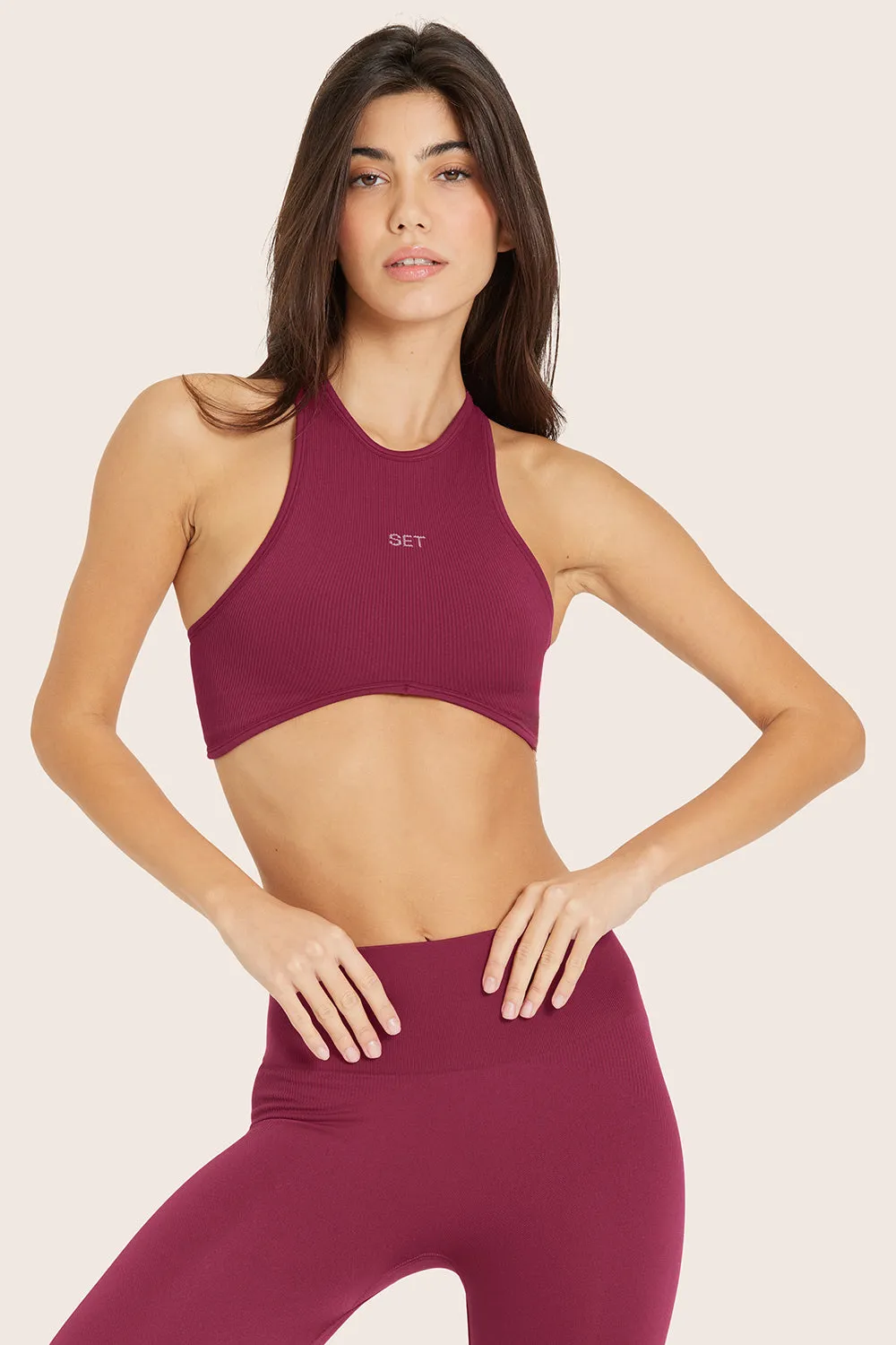 SCULPTFLEX® HIGH NECK ANGLE BRA - WILDBERRY sold by SETactive product image thumbnail 3