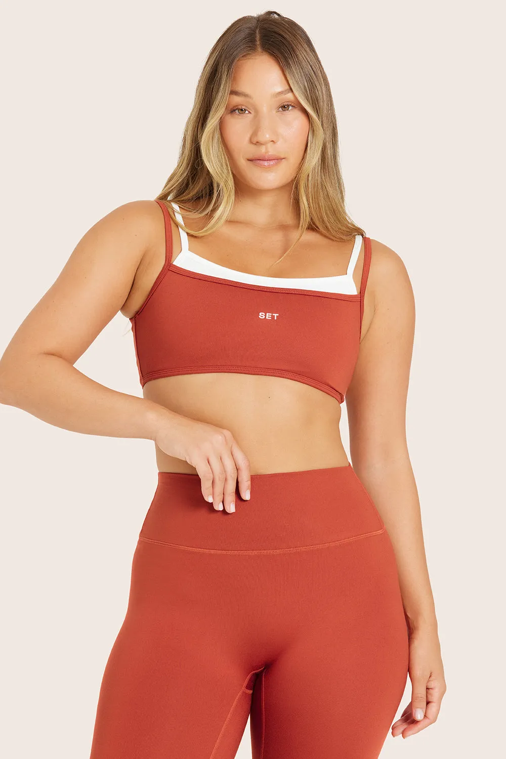 FORMCLOUD® DOUBLE SCOOP BRA (PREORDER) - CAYENNE sold by SETactive