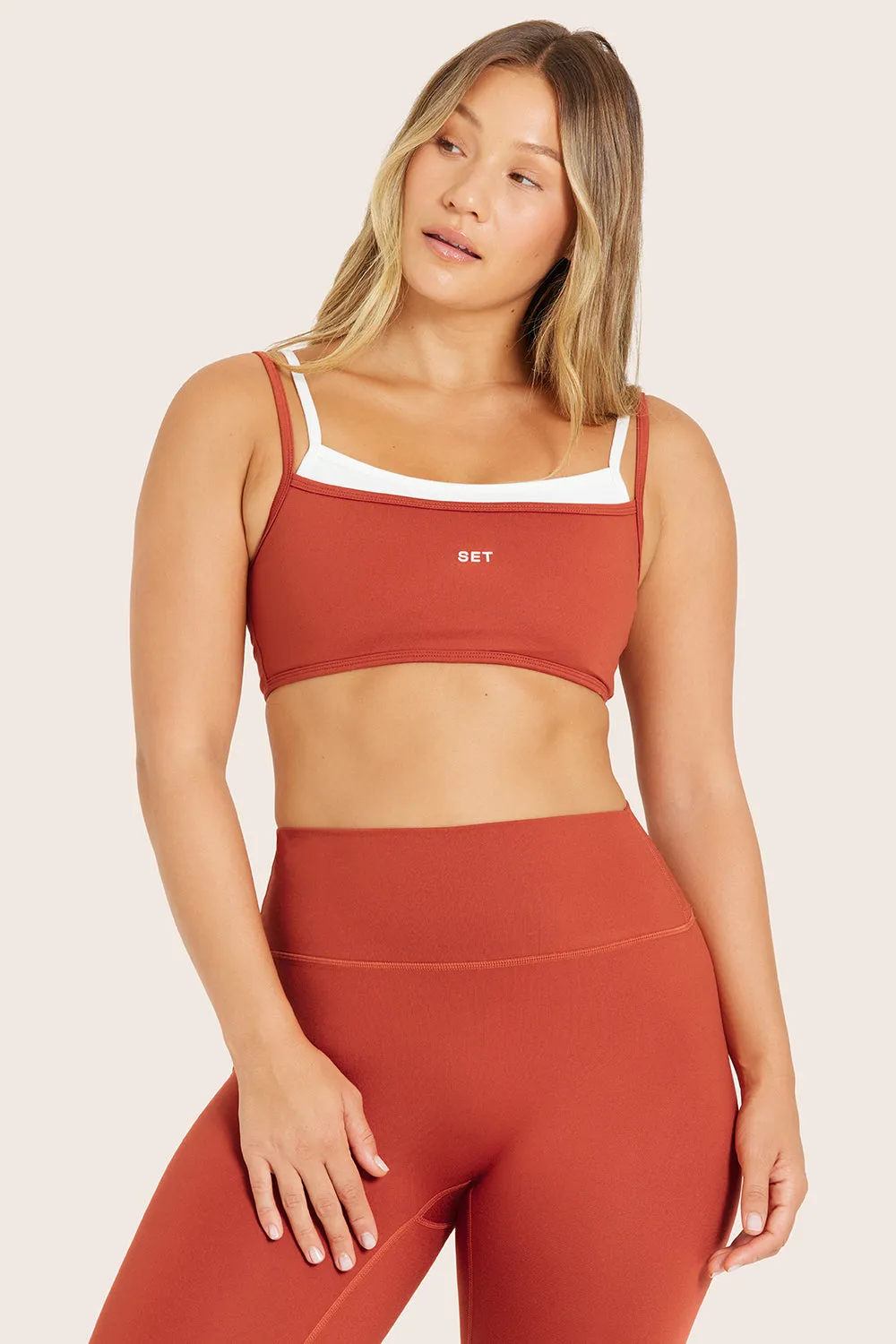 FORMCLOUD® DOUBLE SCOOP BRA (PREORDER) - CAYENNE sold by SETactive product image thumbnail 3