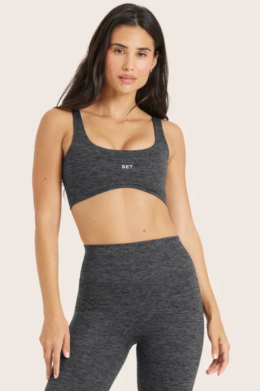 FORMCLOUD® RISE BRA - PEPPER HEATHER GREY sold by SETactive