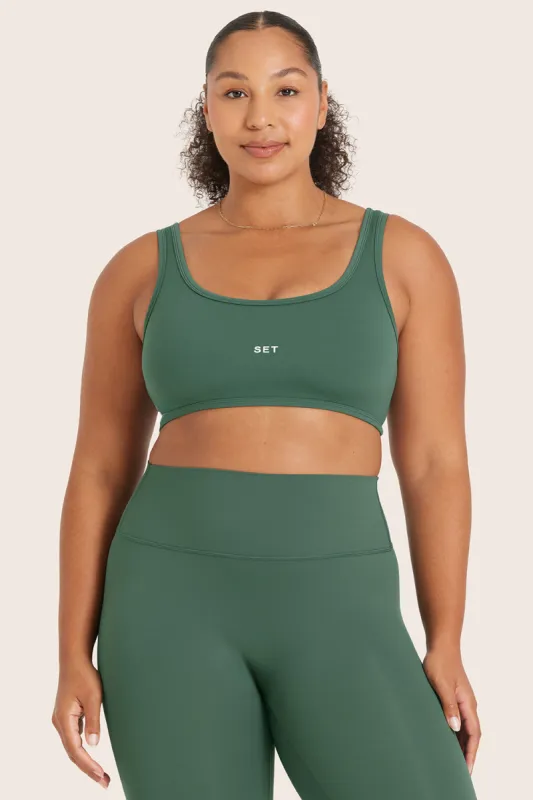 AIRLUXE™ BREATHE SCOOP BRA - JUNIPER sold by SETactive