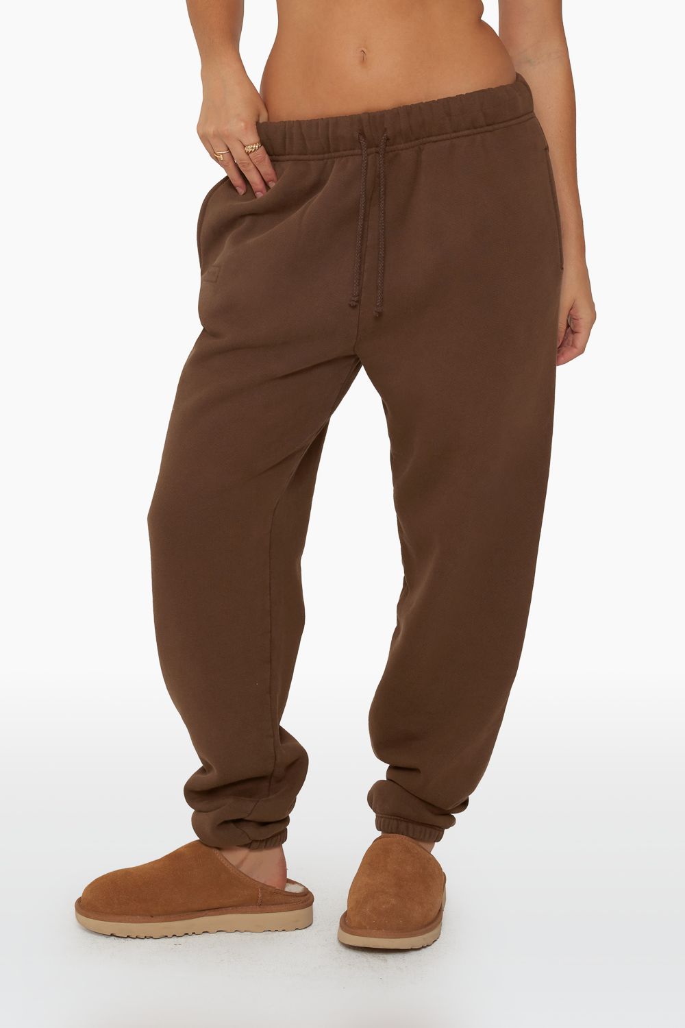 HEAVYWEIGHT SWEATS DRAWSTRING SWEATPANTS - BARK sold by SETactive