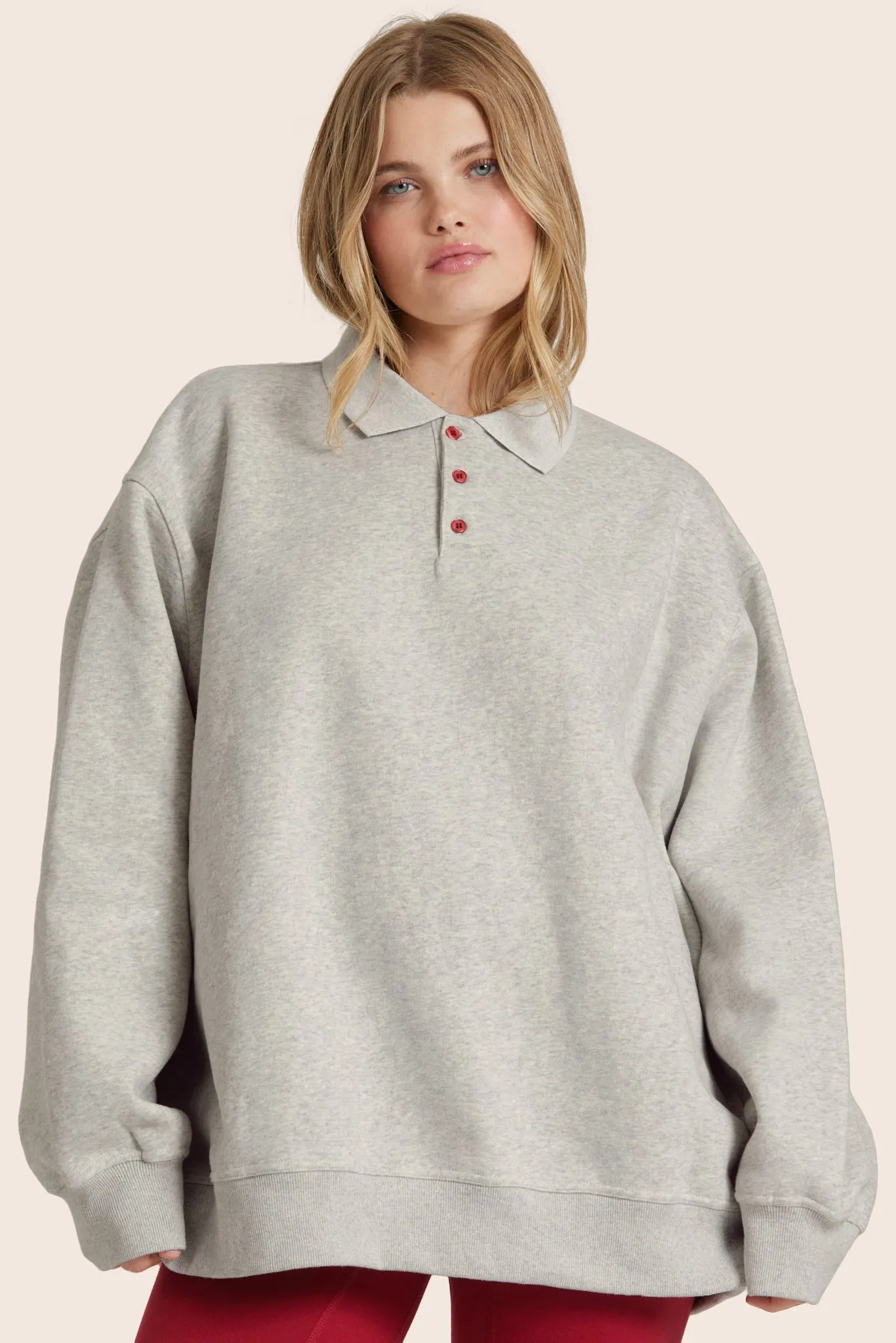 SET X PARKE SWEAT RUGBY - PARKE HEATHER GREY sold by SETactive