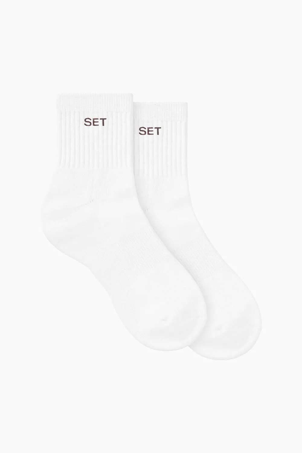SET SHORTY SOCKS - WHITE/ESPRESSO sold by SETactive