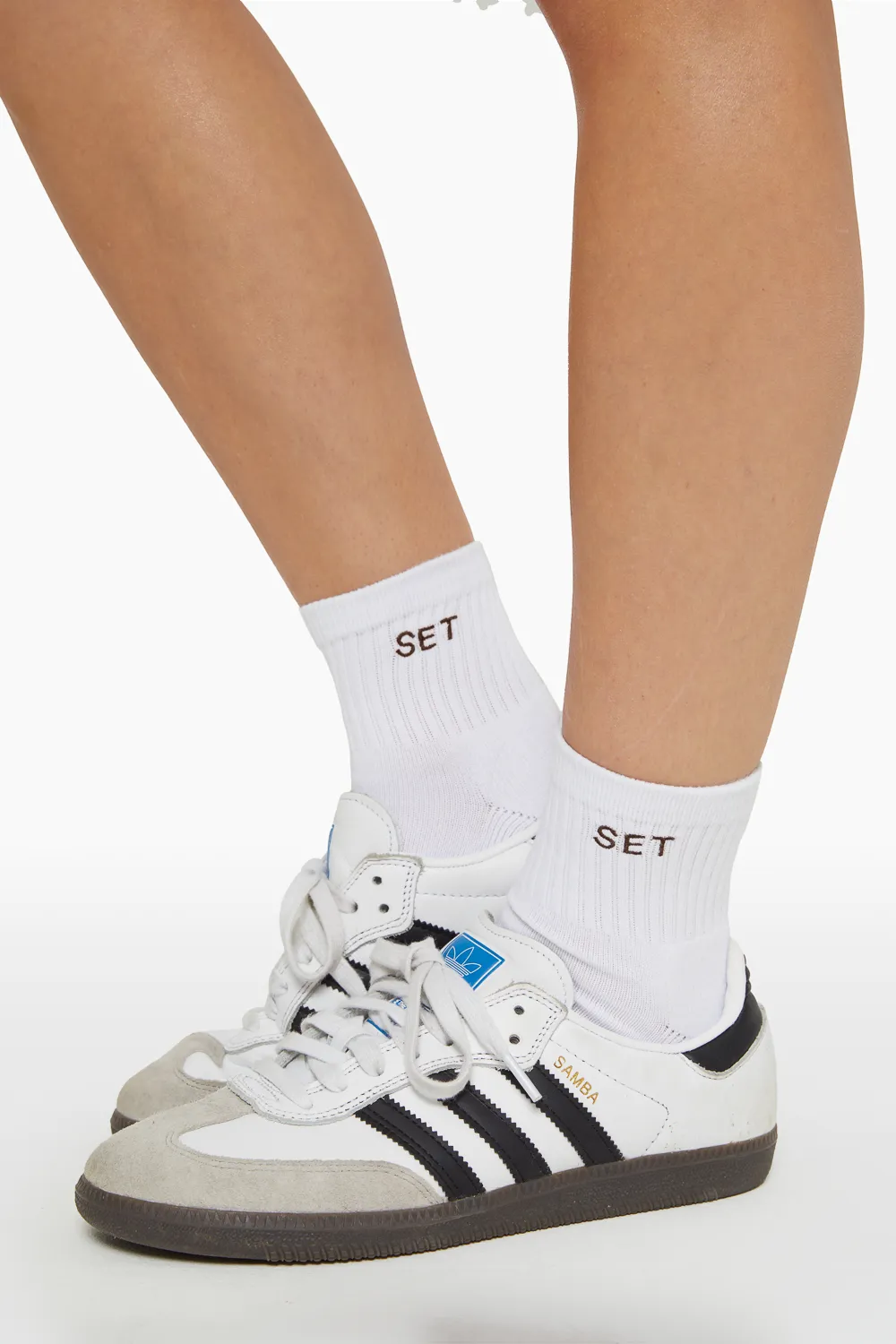SET SHORTY SOCKS - WHITE/ESPRESSO sold by SETactive product image thumbnail 2