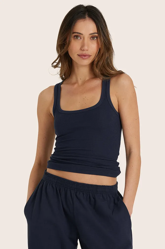 RIBBED MODAL BODY TANK - SPADES sold by SETactive