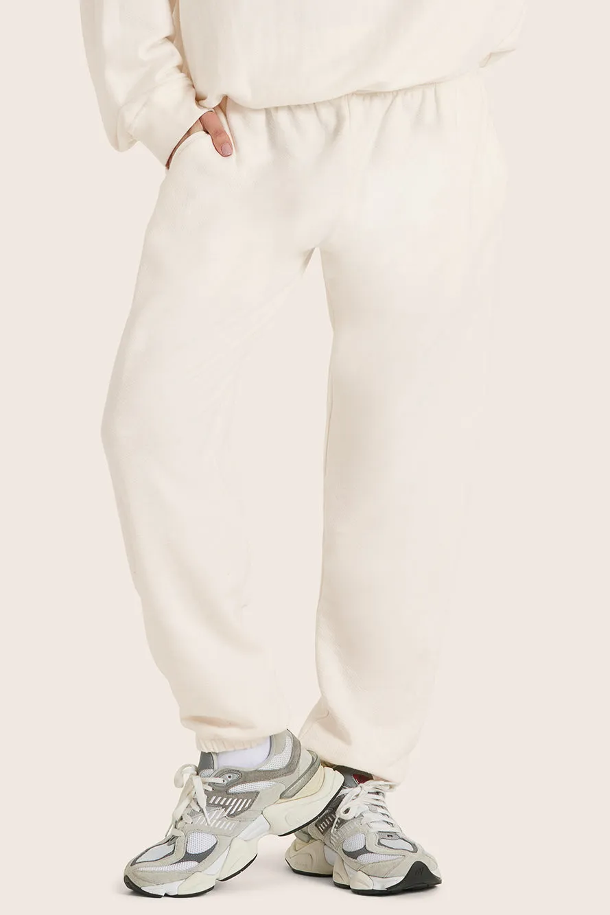 LIGHTWEIGHT SWEATS CLASSIC POCKET SWEATPANTS - BLANC sold by SETactive