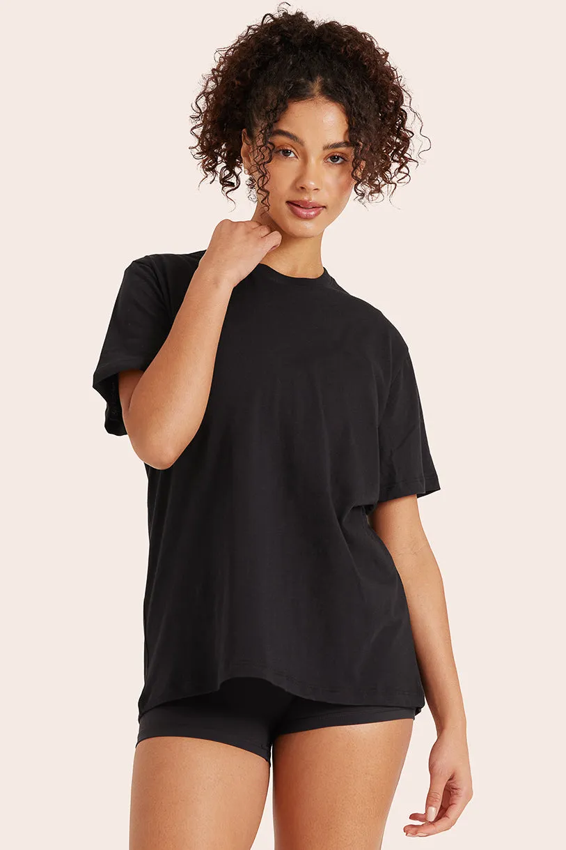 CLASSIC COTTON DAILY BOYFRIEND TEE - ONYX sold by SETactive