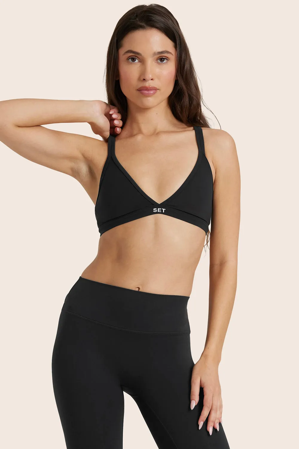 AIRLUXE BREATHE TRIANGLE BRA - ONYX sold by SETactive product image thumbnail 3