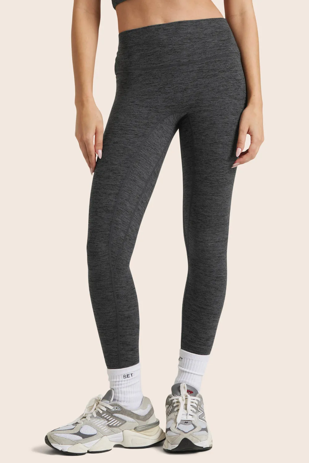 FORMCLOUD® CLOUD MID-RISE LEGGINGS - PEPPER HEATHER GREY 1.0 sold by SETactive