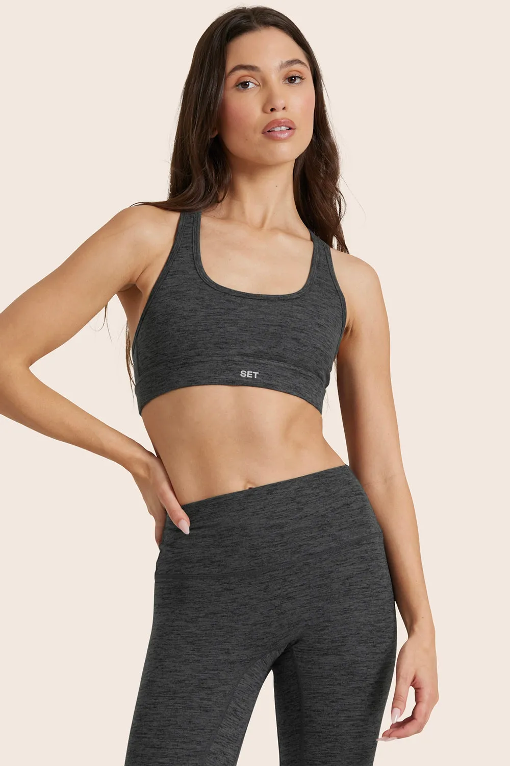 FORMCLOUD® CLOUD STAPLE BRA - PEPPER HEATHER GREY sold by SETactive