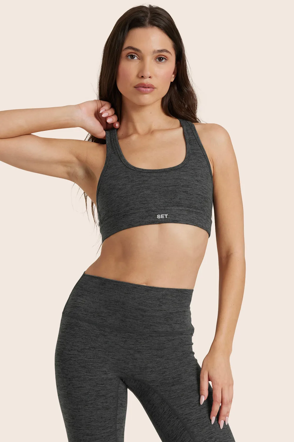 FORMCLOUD® CLOUD STAPLE BRA - PEPPER HEATHER GREY sold by SETactive product image thumbnail 3