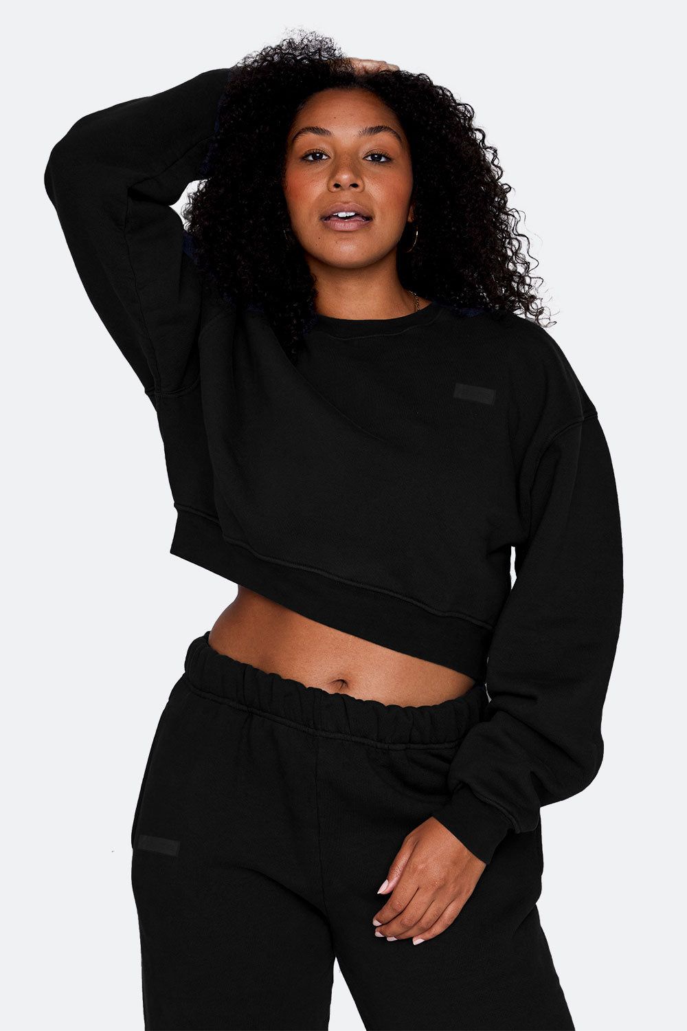 CROPPED CREWNECK - ONYX sold by SETactive product image thumbnail 2