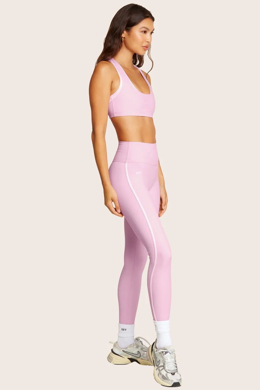 SPORTBODY® SPORTY STRIPE LEGGINGS - PRIMROSE sold by SETactive product image thumbnail 2